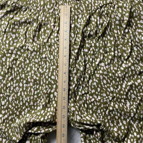 Eloquii Elements Womens Green Elastic Waist Dotted Bubble Harem Pants Size 18/20 - Picture 8 of 10